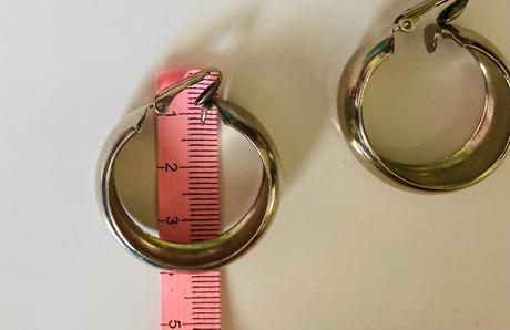 Staré vintage kruhy náušnice,