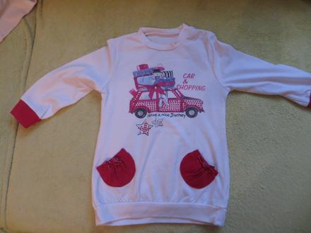 Dlhšie tričko s dlhým rukávom, 86