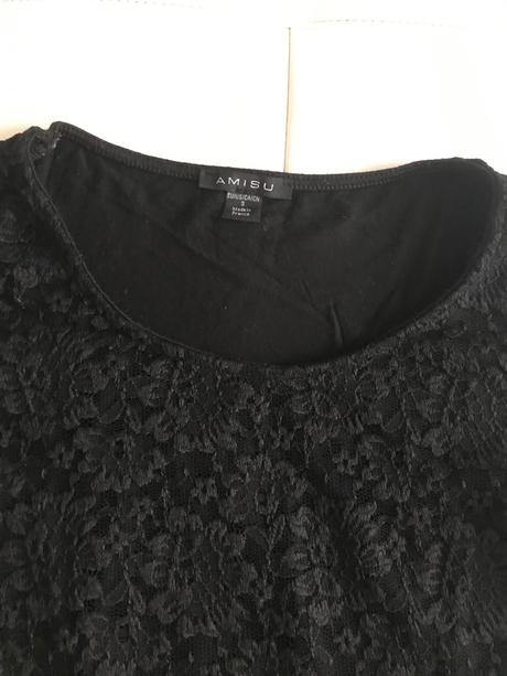 Amisu čipkované tričko, amisu,s