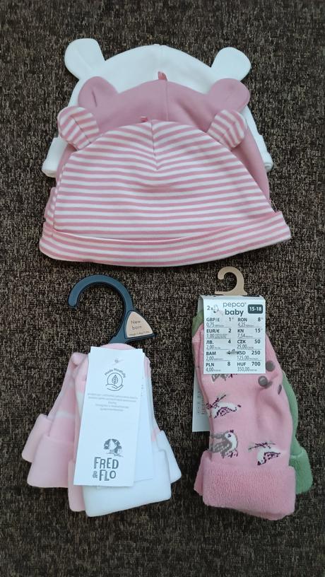 Súprava čiapky/ponožky, f&f,56