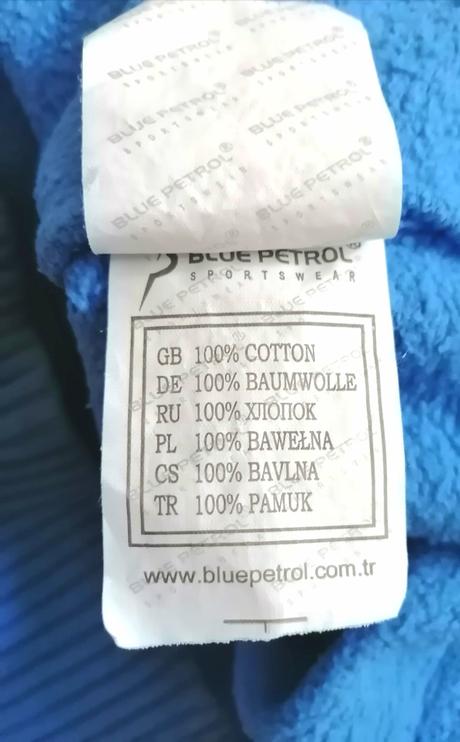 Modrá pánska mikina, veľ. m, zn. blue petrol, m