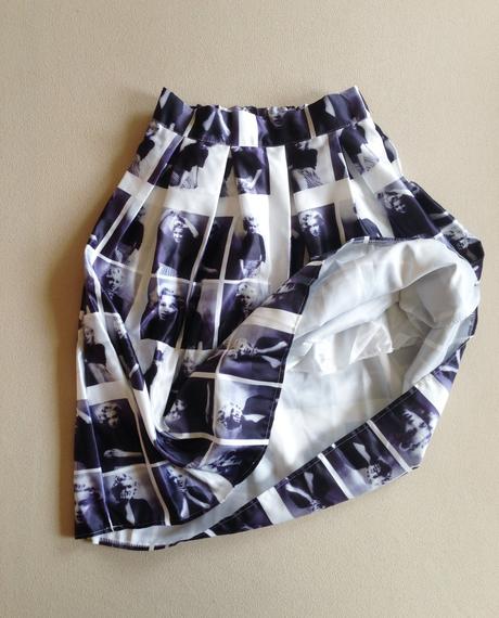 Graffiti midi sukna chicing marilyn monroe s/m/l, l / m / s