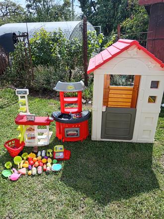 Detsky domček smoby s príslušenstvom,