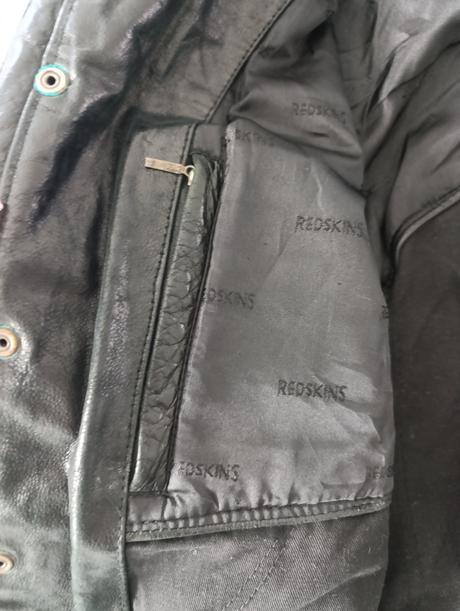 Redskins kožená bunda bombera, m