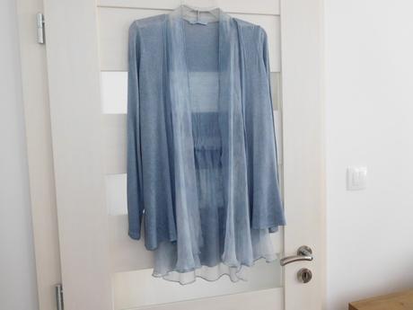 Blejzer ľahučký vzdušný, padavá látka-38/40 v, bav, 38