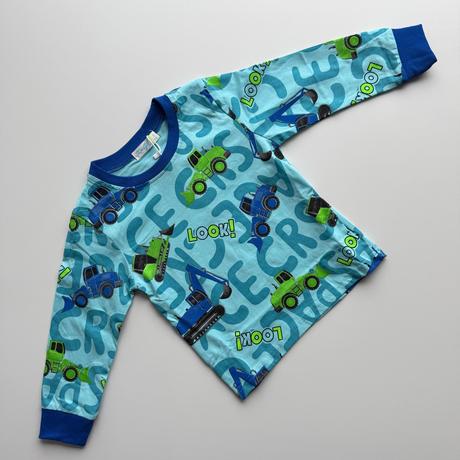 Chlapčenské pyžamo tractor bledomodrá, 98 / 110