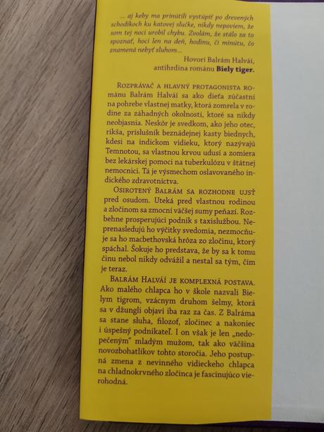 Kniha biely tiger,