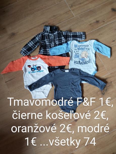 Body dlhý rukáv od 50 po 98, 50