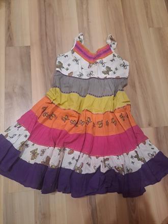 Motylikove farebné šaty, next,104