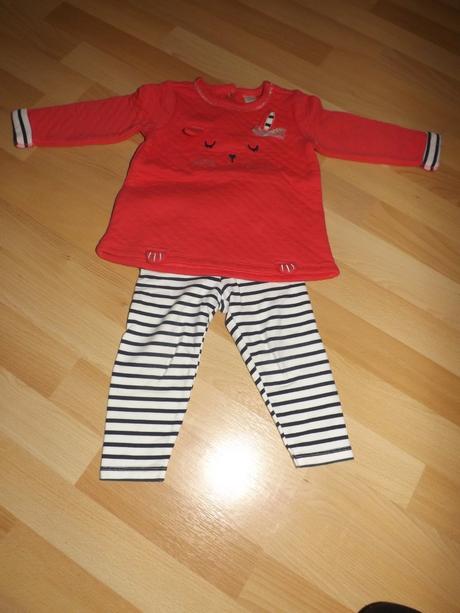 Dievčenská súprava / tričko s legínami, c&a,86