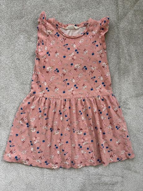 2x šaty 122/128, h&m,122