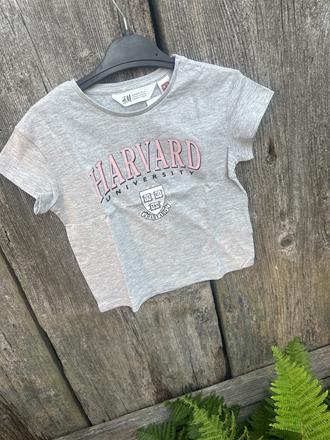 Dievčenské tričko harvard h&m, h&m,98 - 128