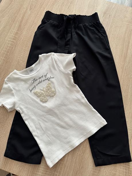 Komlet nohavice tričko zara, 122