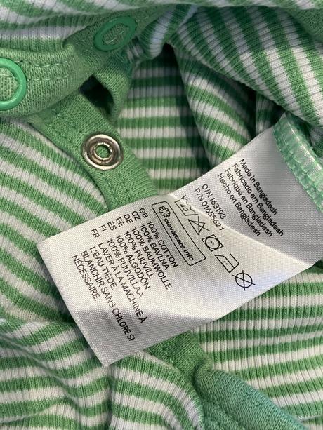 Chlapčenské body bez rukávov pásikavé h&m (86), h&m,86