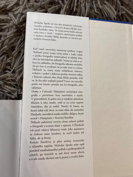 Bestseller šťastlivec nicholas sparks,