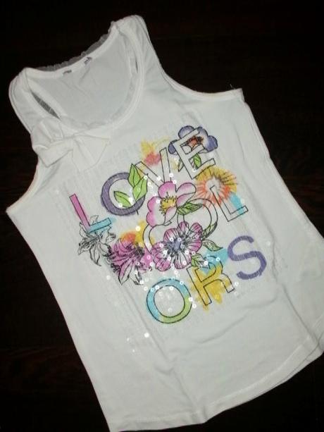 Milé tielko s flitríkovou aplikáciou - 134/140, 134