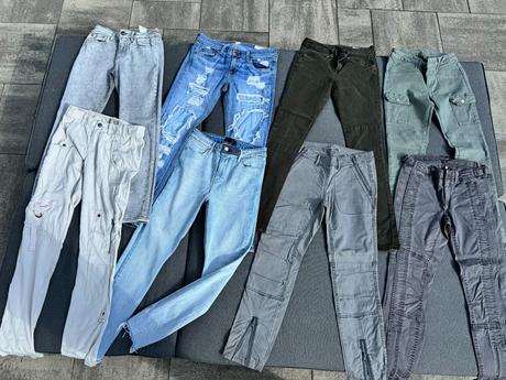 8 x rifle/nohavice z usa, xs