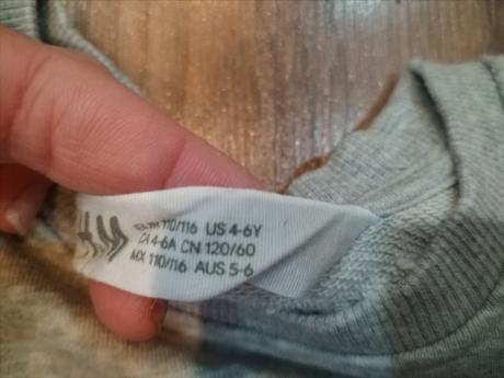 Mikina s dinosaurom, h&m,110