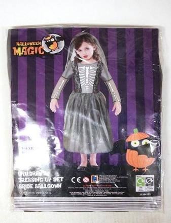 Kostrové karnevalové šaty so závojom veľ. 3-4 roky, 