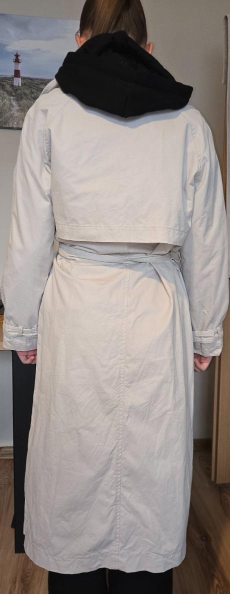 Trenčkot veľ.34/36 (oversize), c&a,s