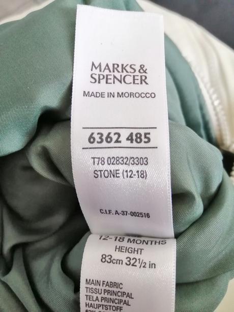 Detský teplý overal, marks & spencer,80