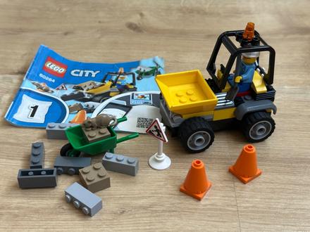 Lego city 60284 nákladiak cestárov, 