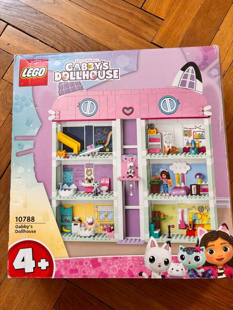 Veľké lego gabby's dollhouse, kúzelný domček,