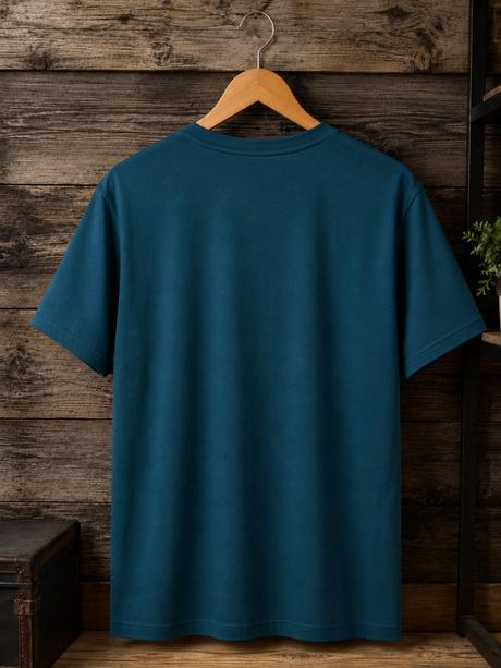 Pánske petrolejové tričko rimeck s potlačou urban, 4xl - xxxl