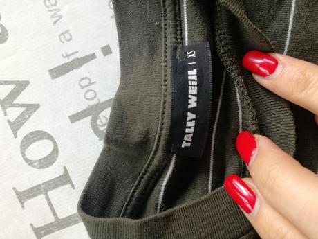 Tričko crop top, tally weijl,xs