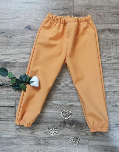 Jednofarebné softshellove nohavice, 86 - 128