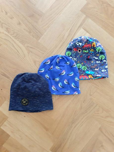 Bavlnené čiapky 2-vrstvové 3 eur / ks, h&m,86