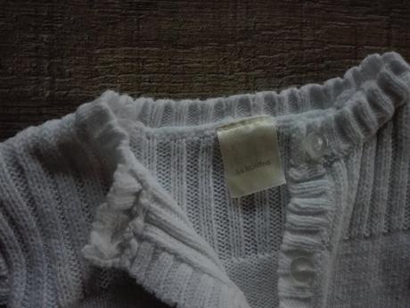 Bavlnený snehovobiely svetrík, tiny ted,62