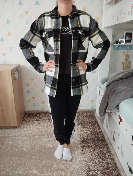 Košeľa/košeľová bunda, h&m,s