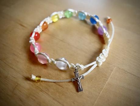 Ruženec desiatok - náramok, 