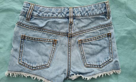 Šortky jeansove flitrované, next,104