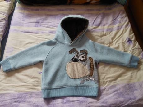 Buldočková flísová mikinka next 92, next,92