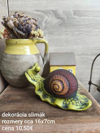 Dekorácia slimák,