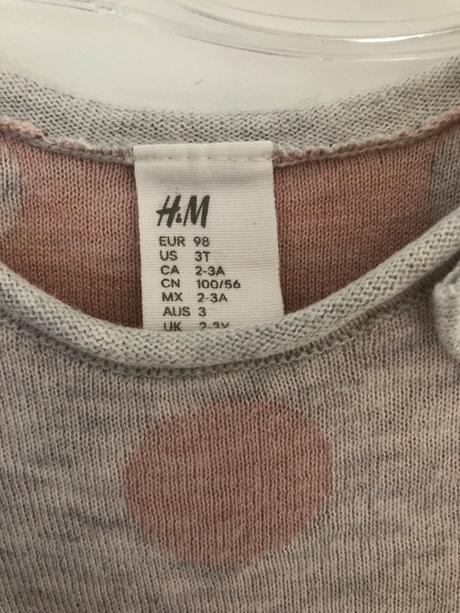 Dievčenský svetrík, veľ. 98, h&m,98