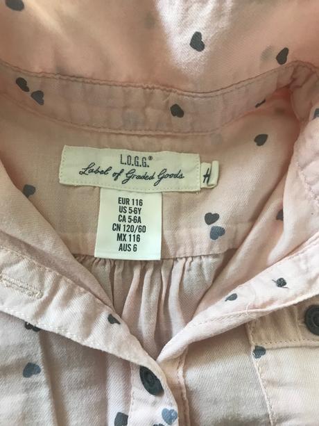 Košeľové šaty, h&m,110