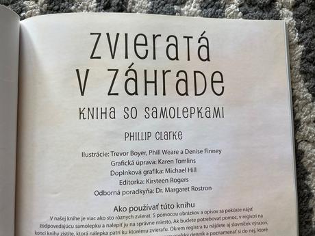 Kniha o zvieratách s nálepkami-zoo,záhrada,motýle,