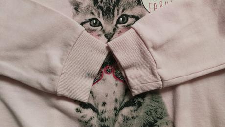 Mikina s mačičkou 6-7 r, young dimension,122