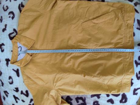 Zlta prechodna malo nosena bunda, velkost m-l, l