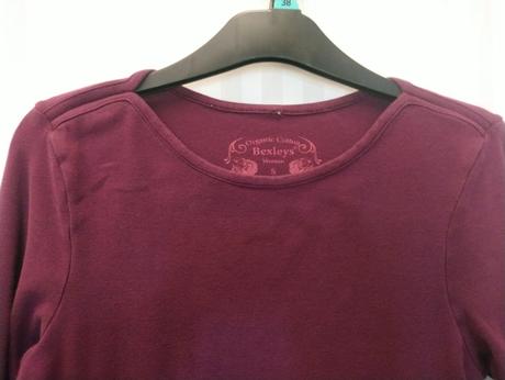 Dámsky elastický bordový top, bexleys, s, s