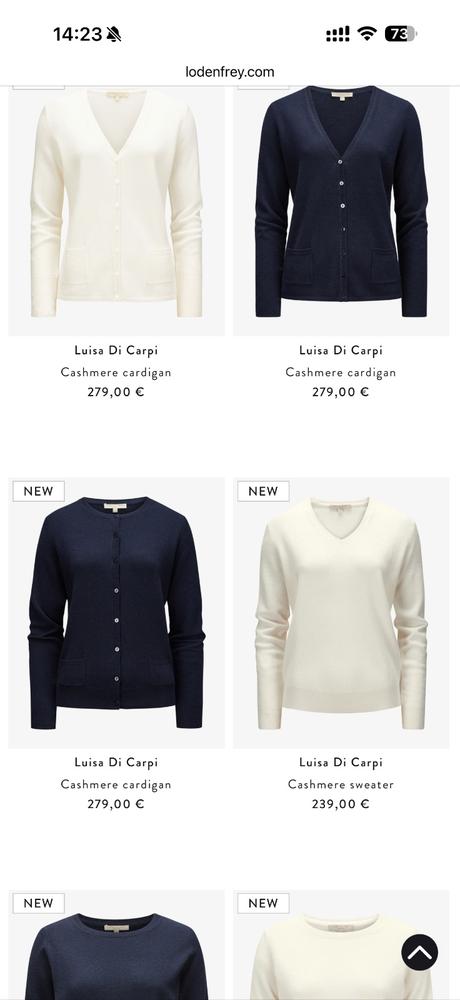 Kašmírový kardigan od luisy di carpi, m