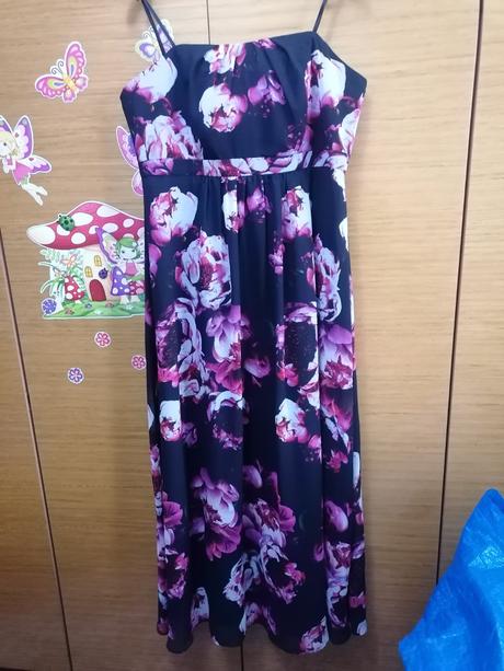 Kvetinové spoločenské šaty, 46 / xl
