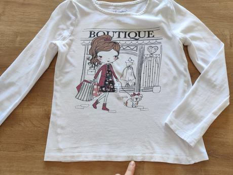 Krásne tričko s dievčatkom, c&a,122