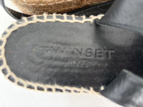 Twinset pc199e motyle znackove kozene topanky, 38