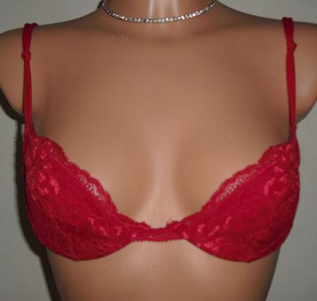 Cervena cipkovana podprsenka, 65b