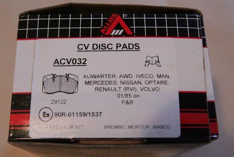 Sada brzdovych platniciek na iveco, 