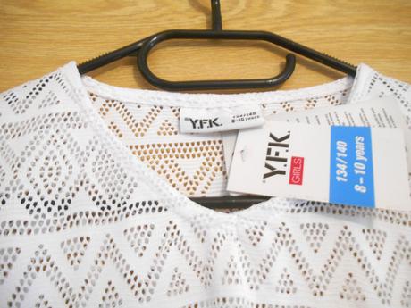 Krajkové tričko yfk na 8/10 rokov, 134